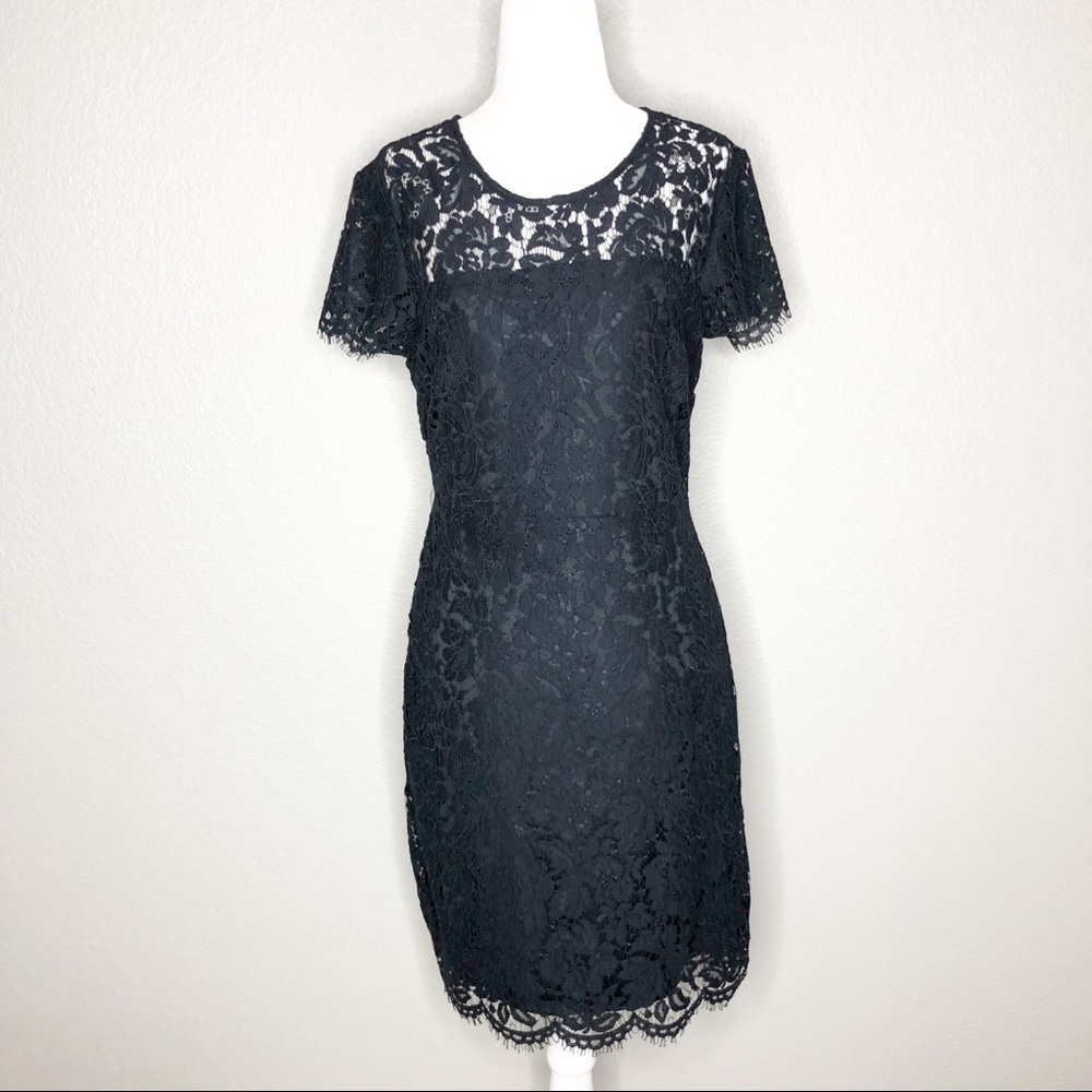 Banana Republic - NWT Navy Lace Dress - Size 2 - Picture 3 of 6